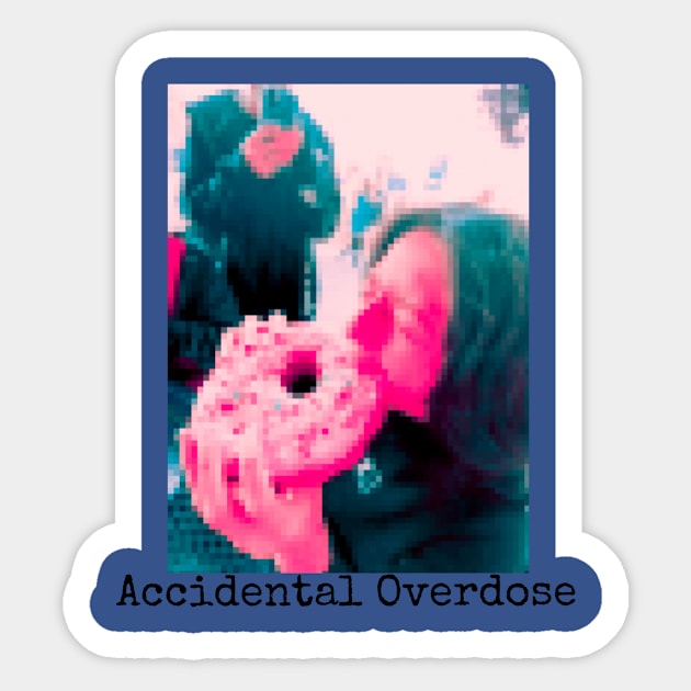 Accidental Overdose vinny tee Sticker by 8NTWRK